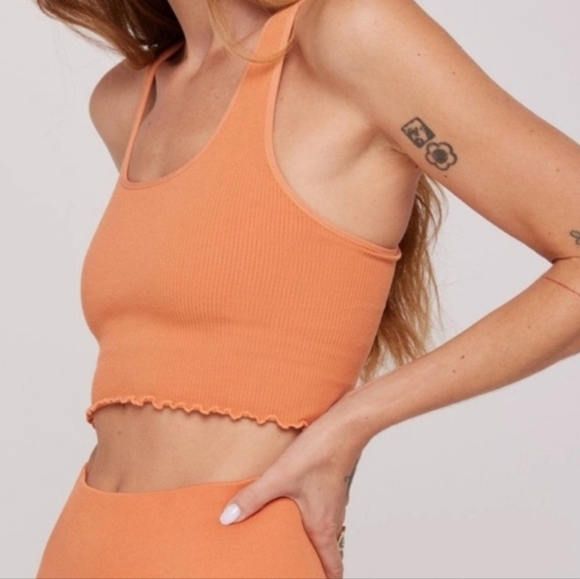 Spiritual Gangster Amor Crop Tank Melon NEW Size XS/S - Picture 5 of 6